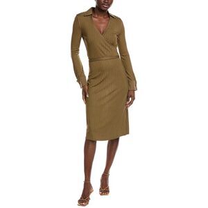 Hugo Boss Womens  Ellarie Midi Dress, Brown